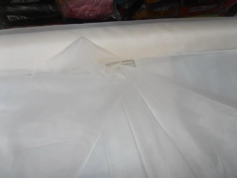 100% silk premium quality 5.2 momme -off White Imported silk organza 44&quot; wide