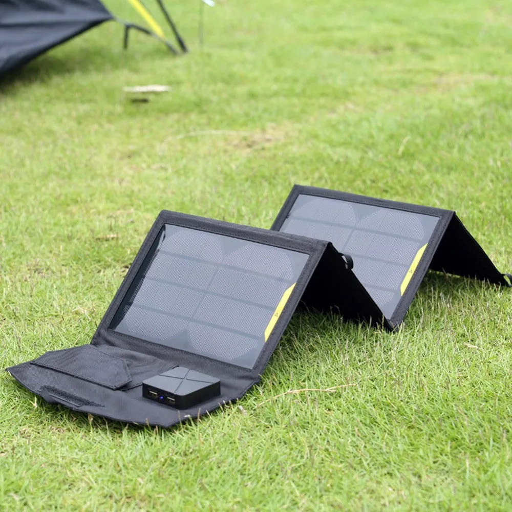 4 Panel 5V 15W Portable Folding Solar Charger