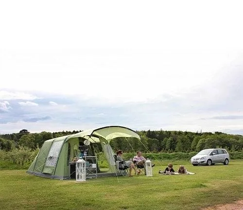 4 Person Camping & Touring Tent - Solaris 400 Airbeam Tent with Footprint by Vango