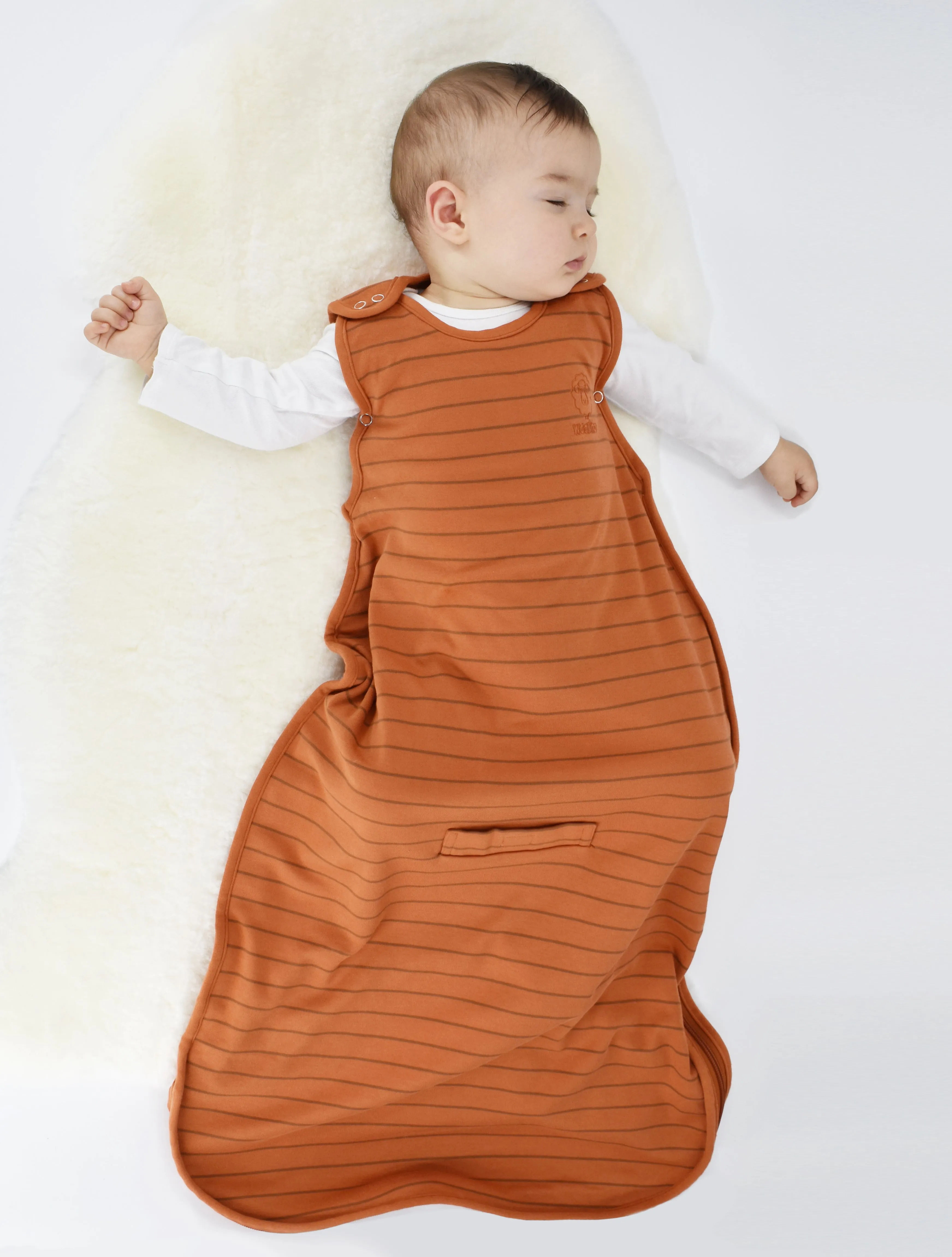 4 Season® Ultimate Baby Sleep Bag, Merino Wool & Organic Cotton, 2 Months - 2 Years, Terracotta