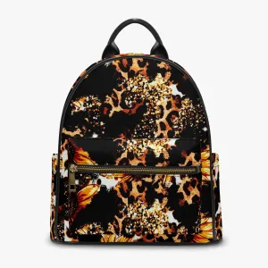 909. All Over Printed PU Backpack