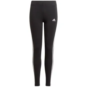 Adidas Junior Essentials 3 Stripes Leggings - Black