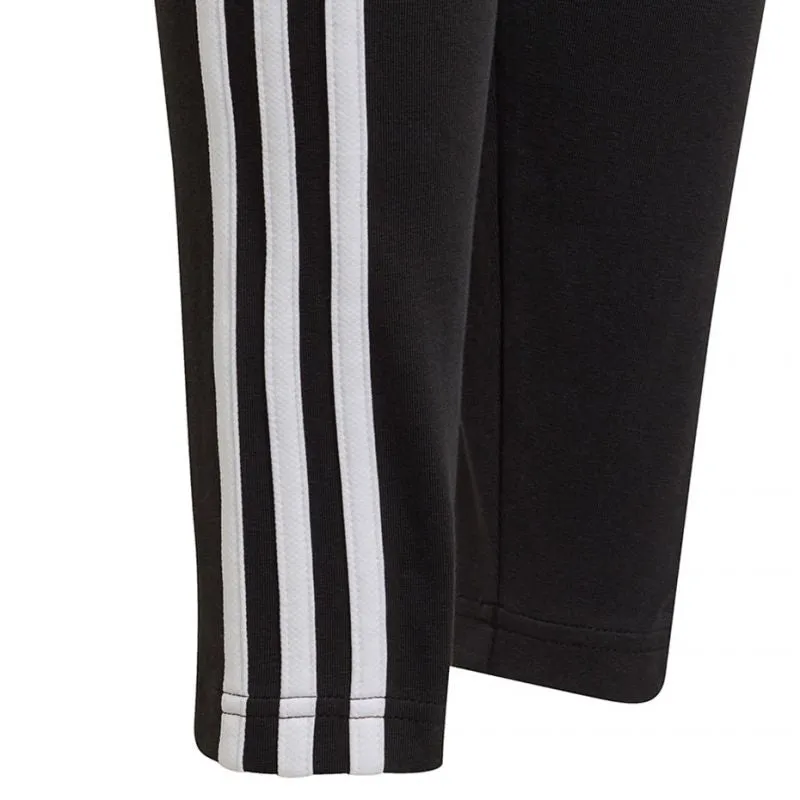 Adidas Junior Essentials 3 Stripes Leggings - Black