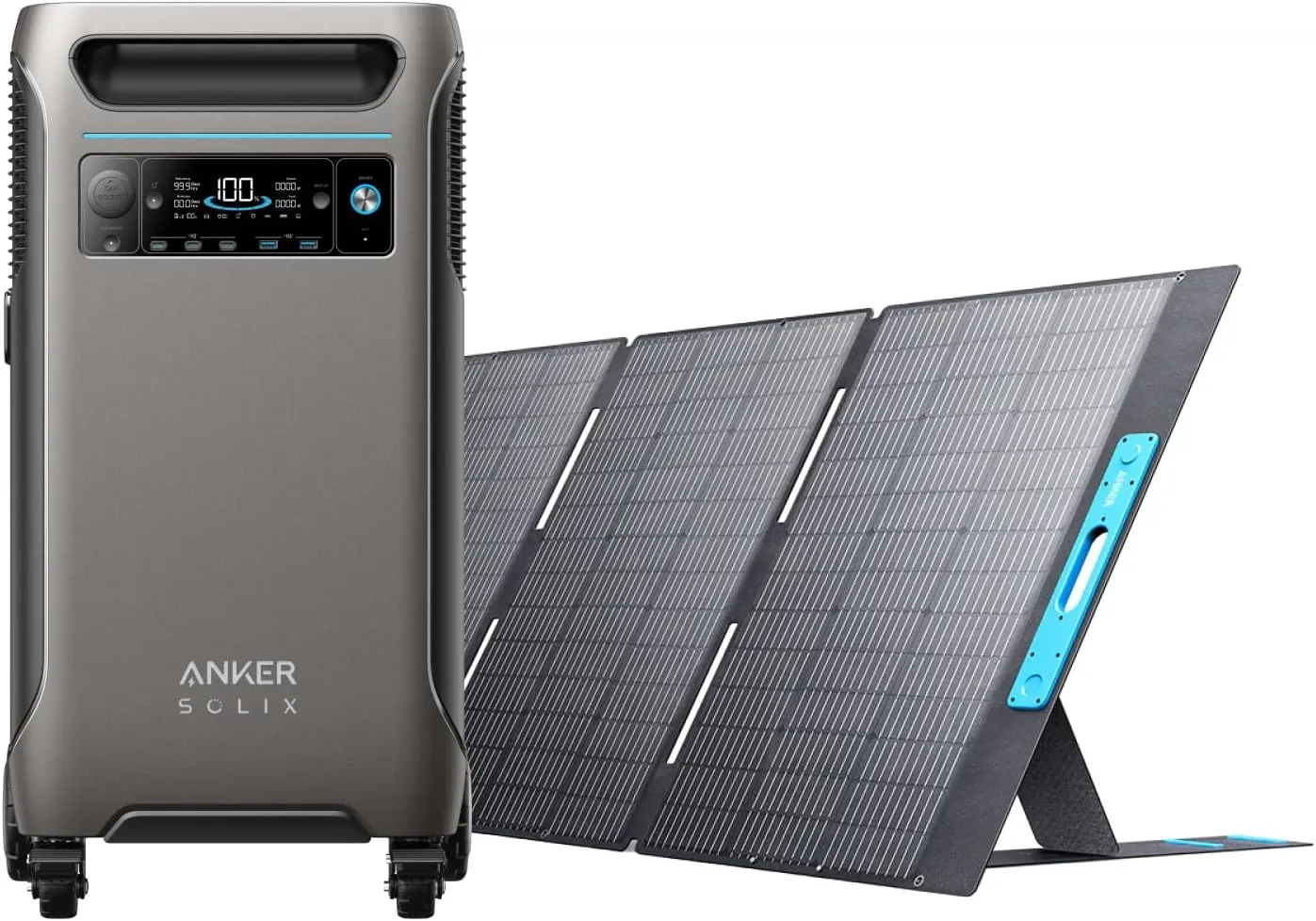 Anker SOLIX F3800   PS400 Solar Panel 400W   FREE Protective Cover Bag