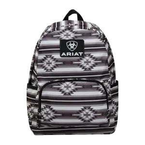 Ariat Aztec Graphic Grey & White Western Backpack A460002297