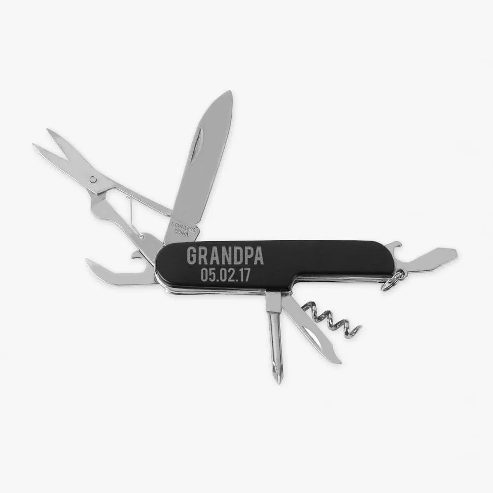 Best Dad Custom 8-Function Multi-Tool Pocket Knife