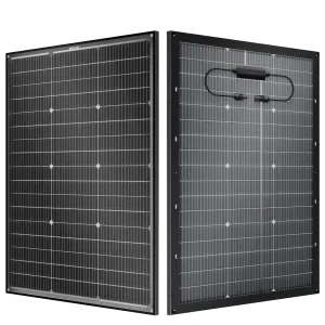 BougeRV 16BB N-Type 12V/24V 100 Watt Bifacial Solar Panel