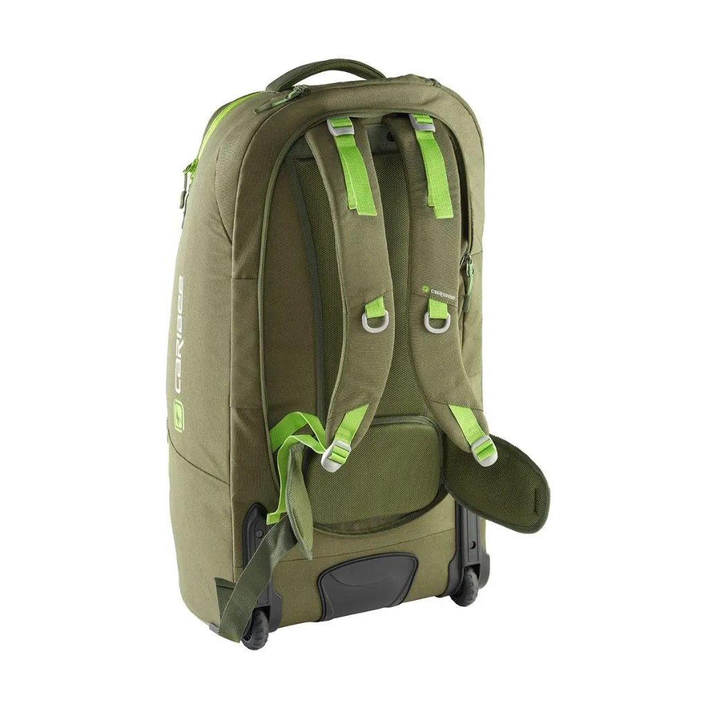 Caribee Adventure 70L Hybrid Wheeled Travel Duffel/Backpack - Olive