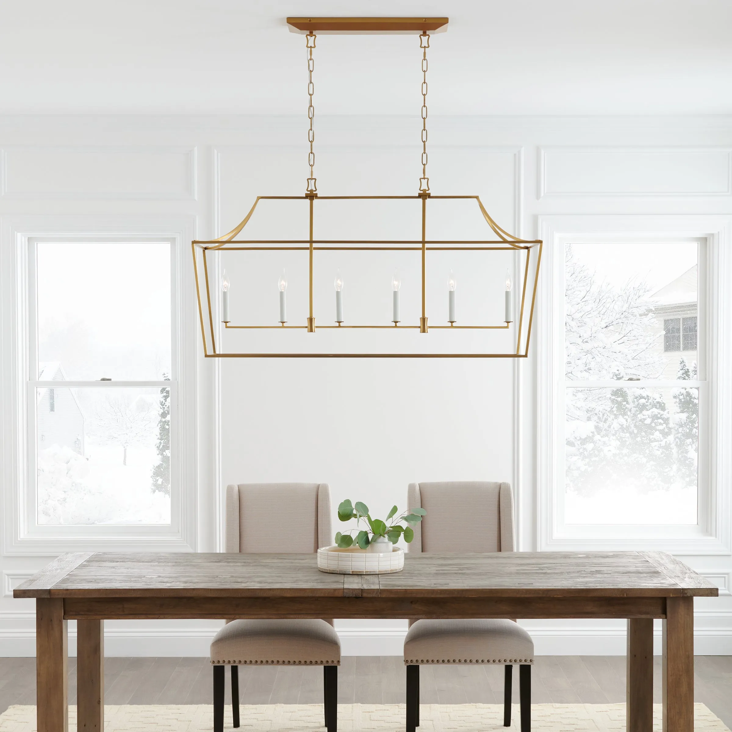 Chapman and Myers Southold Linear Chandelier