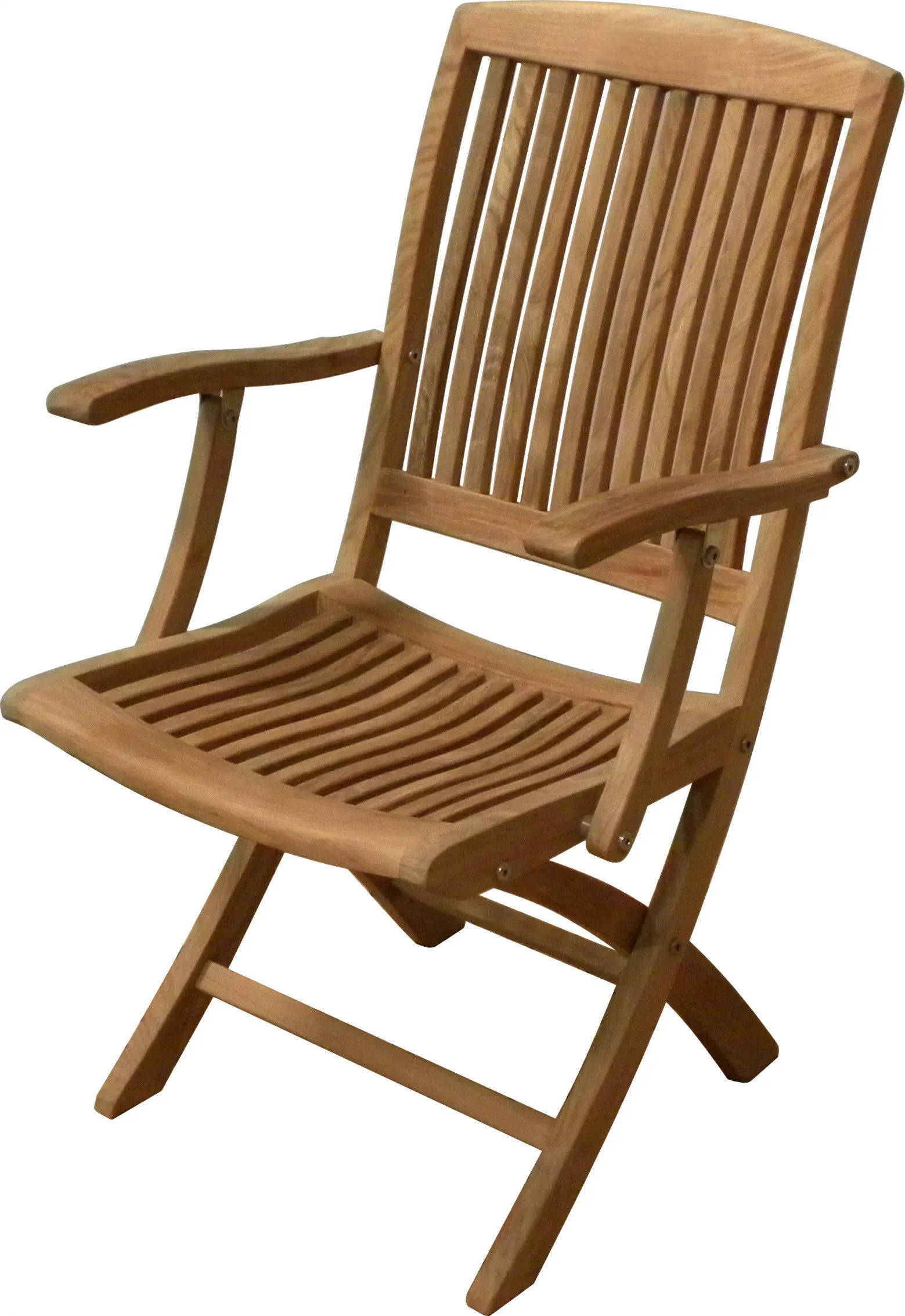 Classic Teak Folding Arm Chair