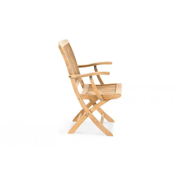 Classic Teak Folding Arm Chair