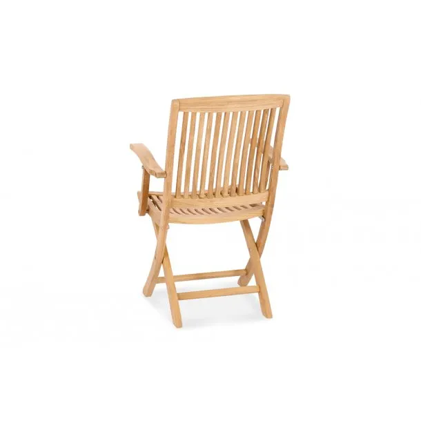 Classic Teak Folding Arm Chair