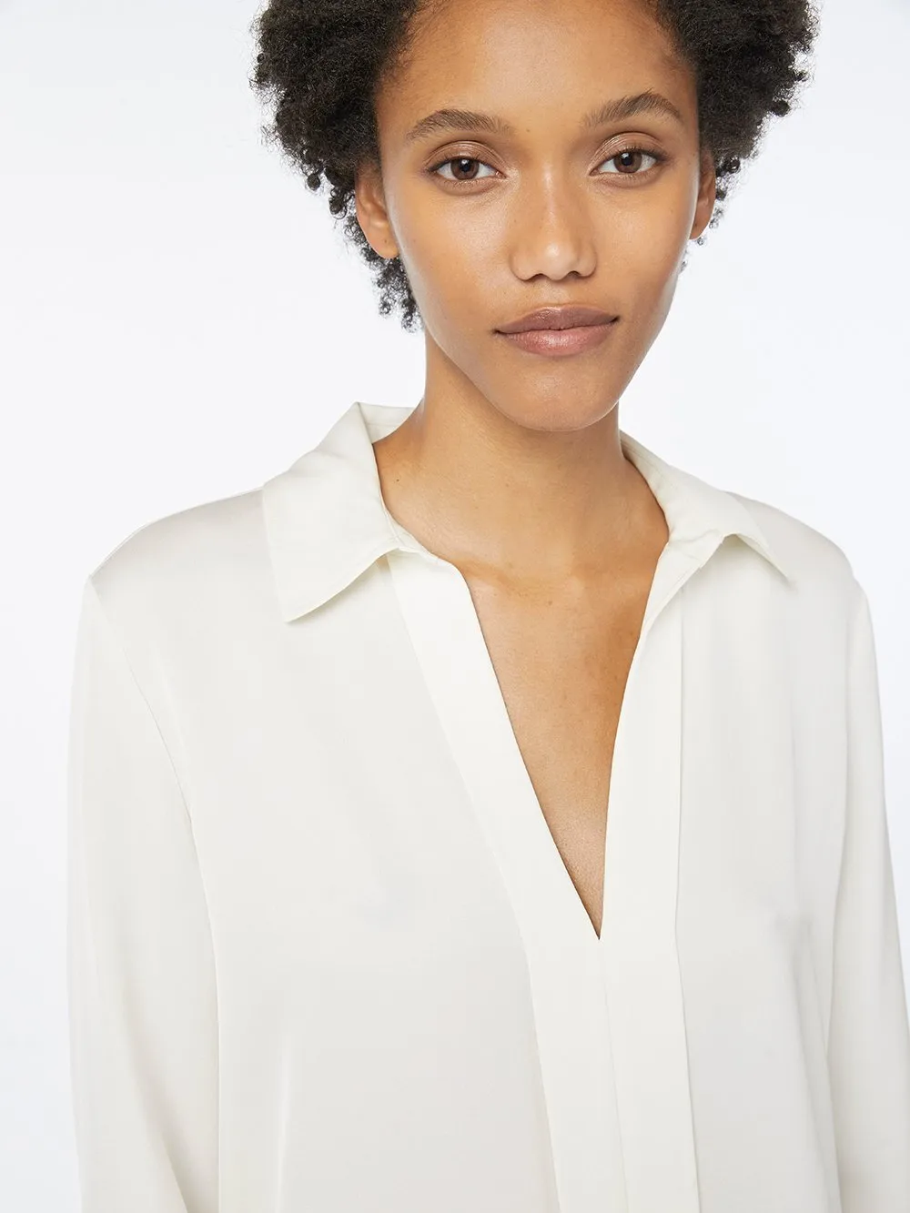 Clean Silk Blouse -- Off White