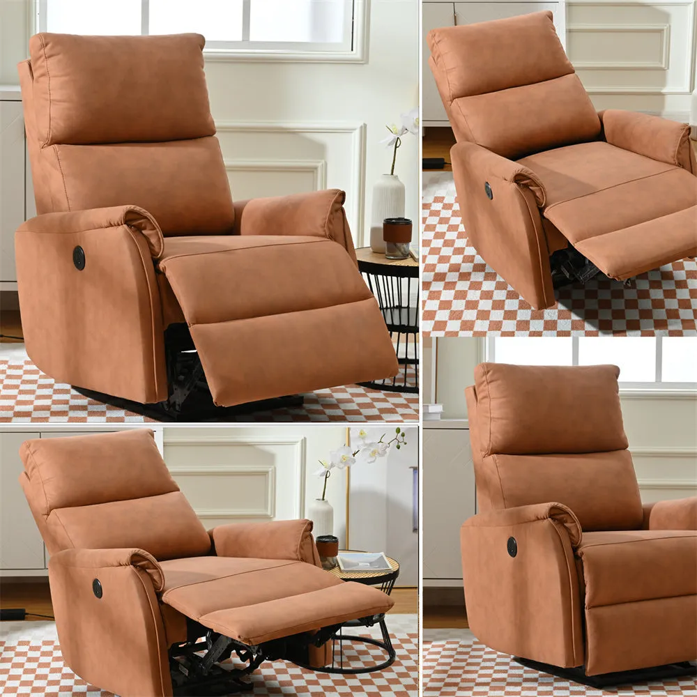 CompactLux Streamline: Space-Saver Power Recliner with USB