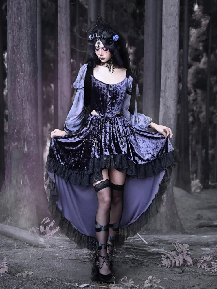 Gothic Layered Lace Skirt