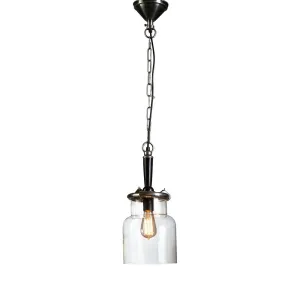 Haiti Hanging Lamp in Silver