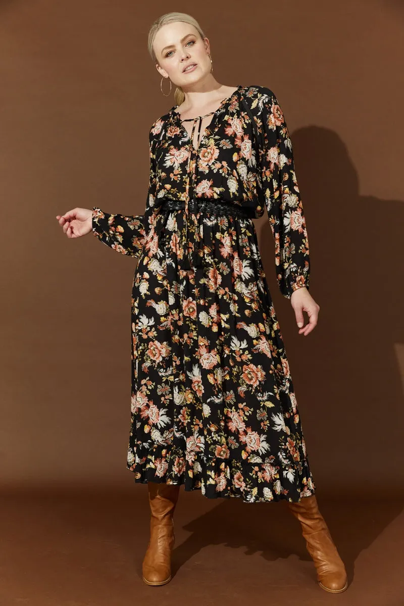 Isle of Mine - Flourish Maxi Dress - Black