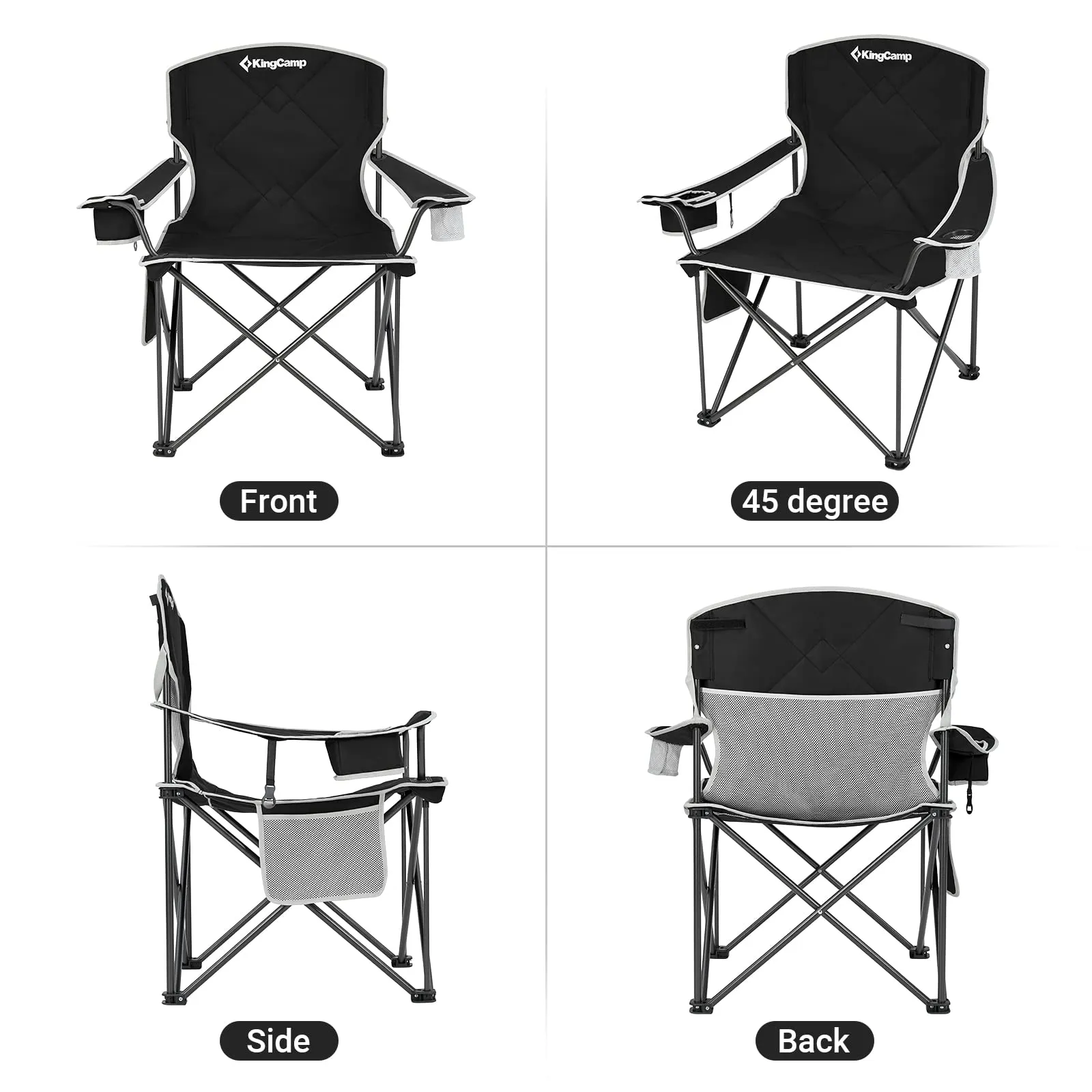 KingCamp Extra Large Oversized Folding Camping Chairs