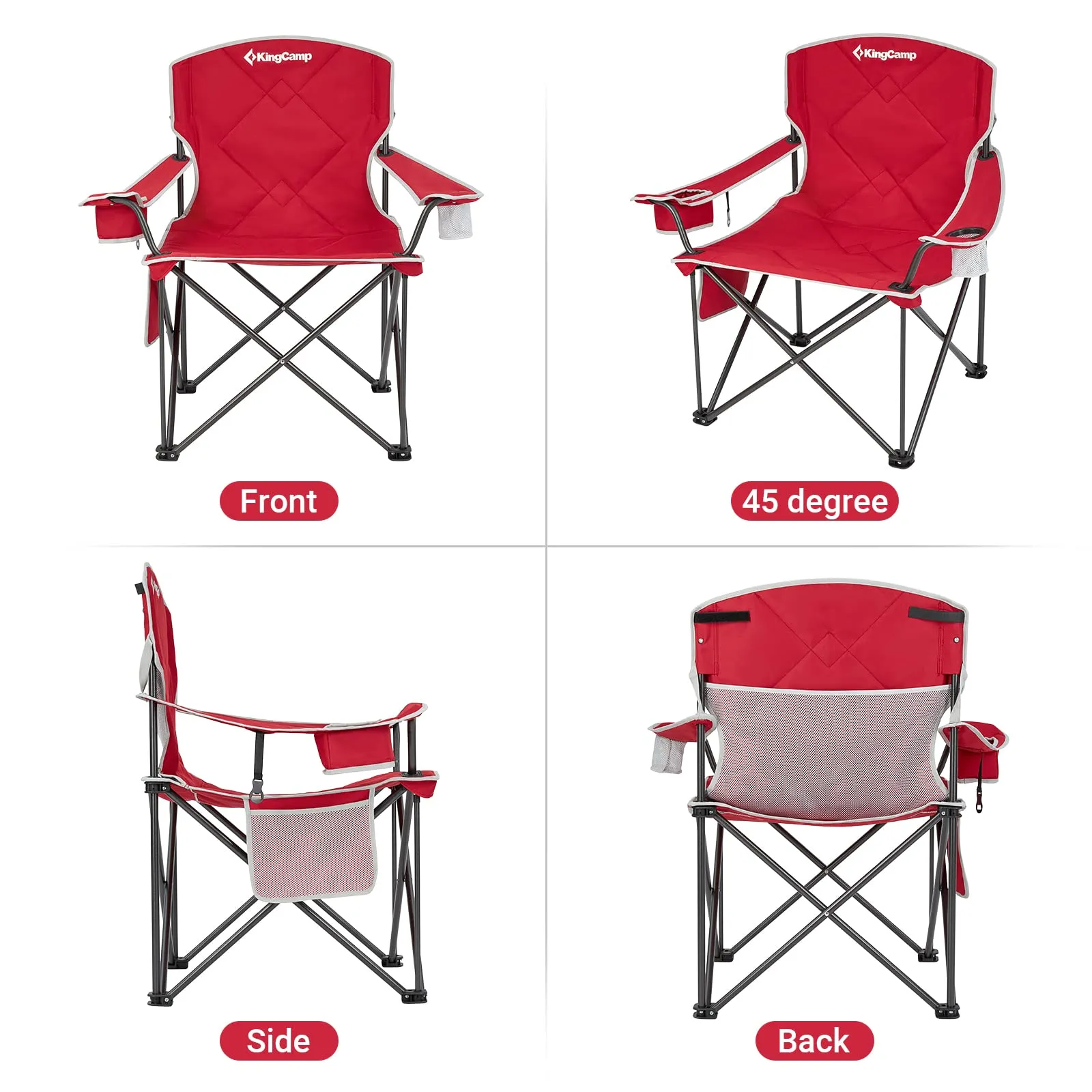 KingCamp Extra Large Oversized Folding Camping Chairs