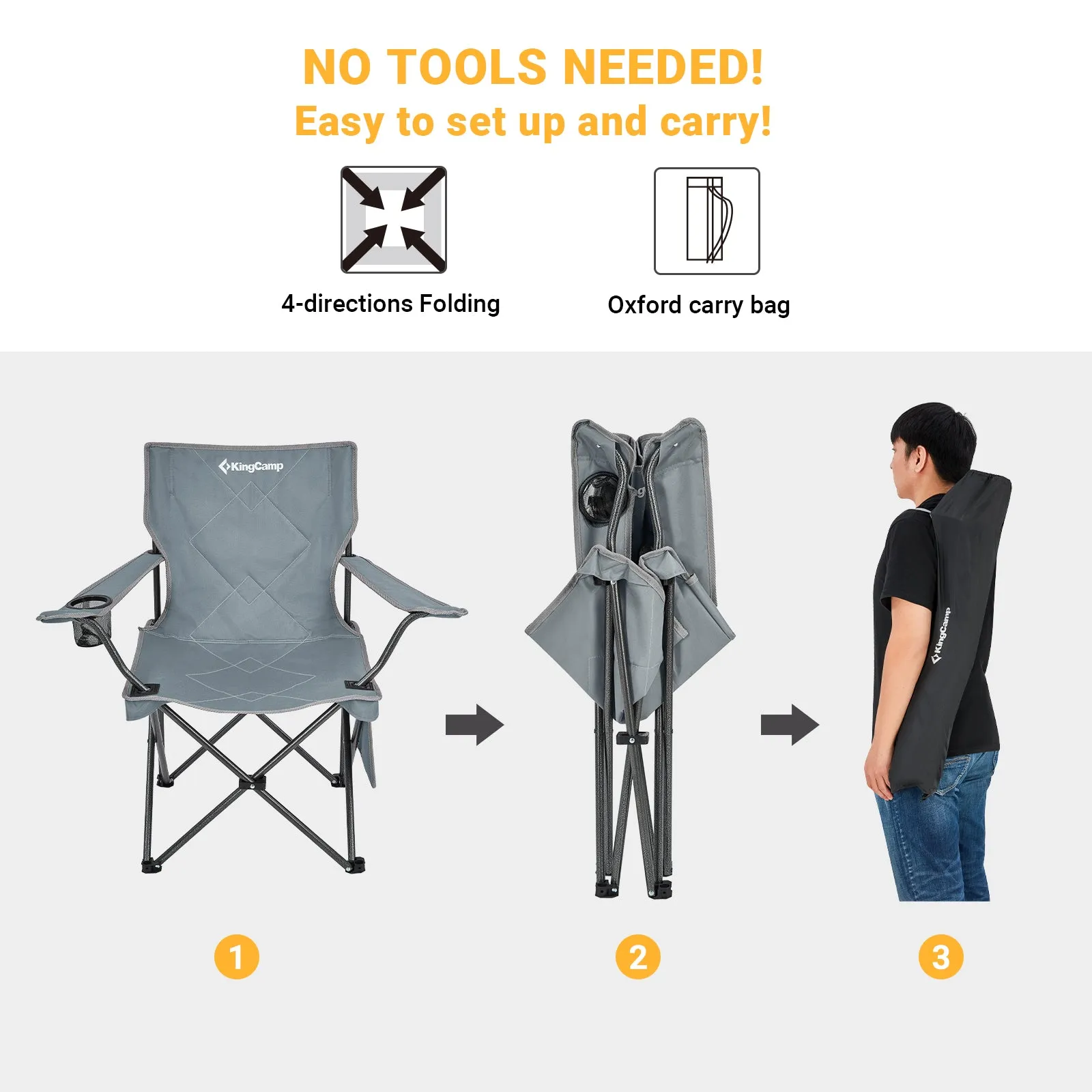 KingCamp Lightweight Folding Camping Chair