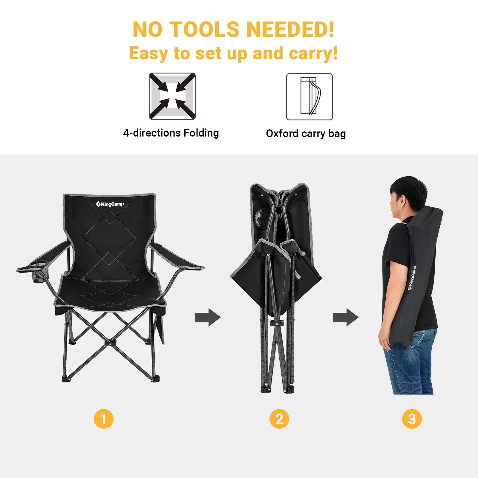 KingCamp Lightweight Folding Camping Chair