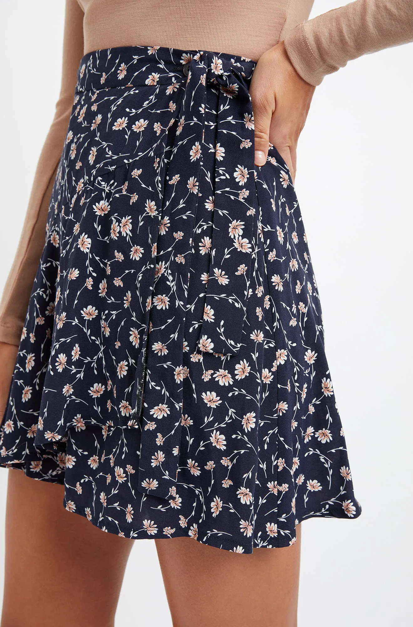 Liberty Mini Wrap Skirt