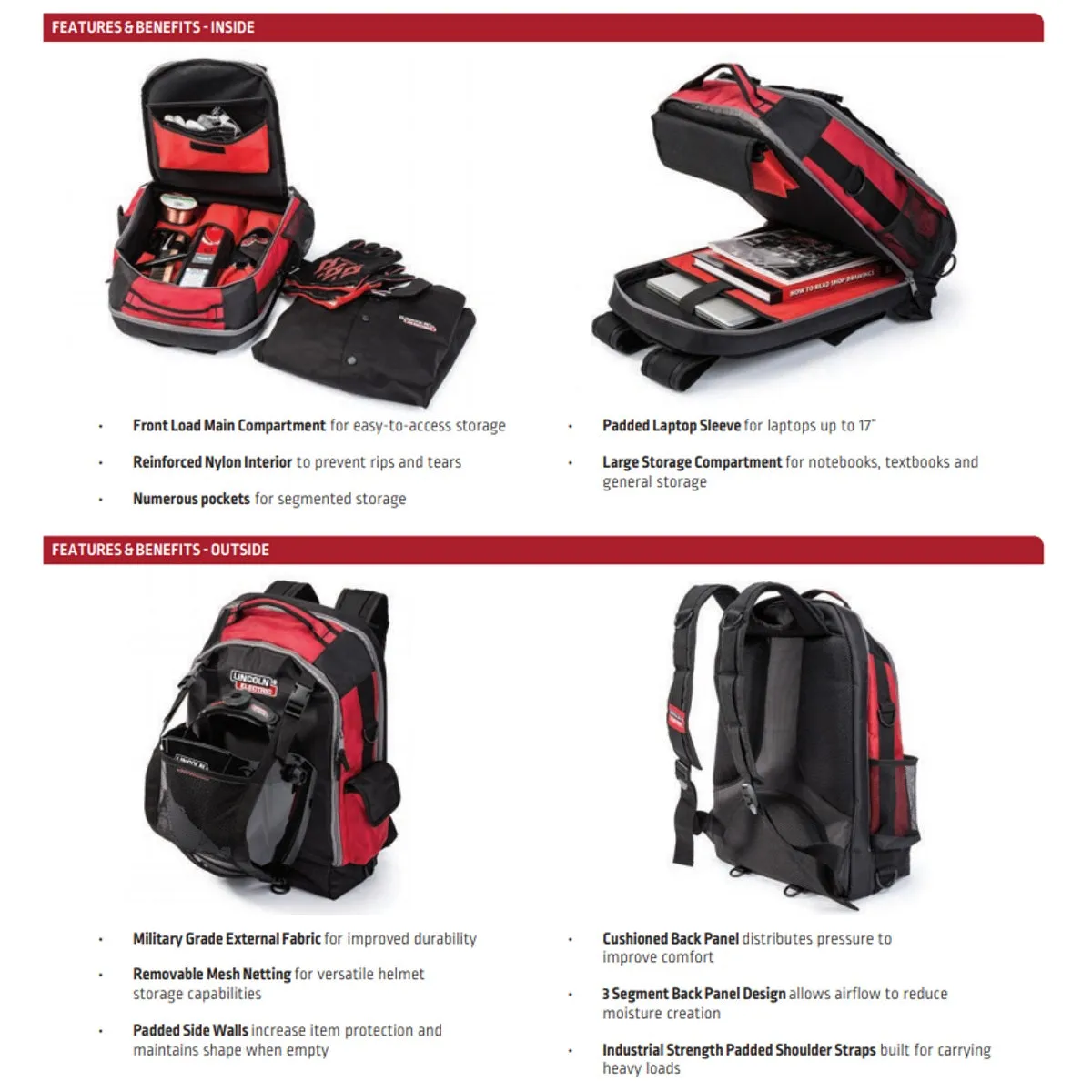 Lincoln Welders All-In-One Backpack (K3740-1)