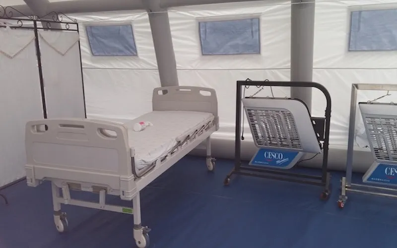 Negative Pressure Inflatable Medical or Industrial Tent