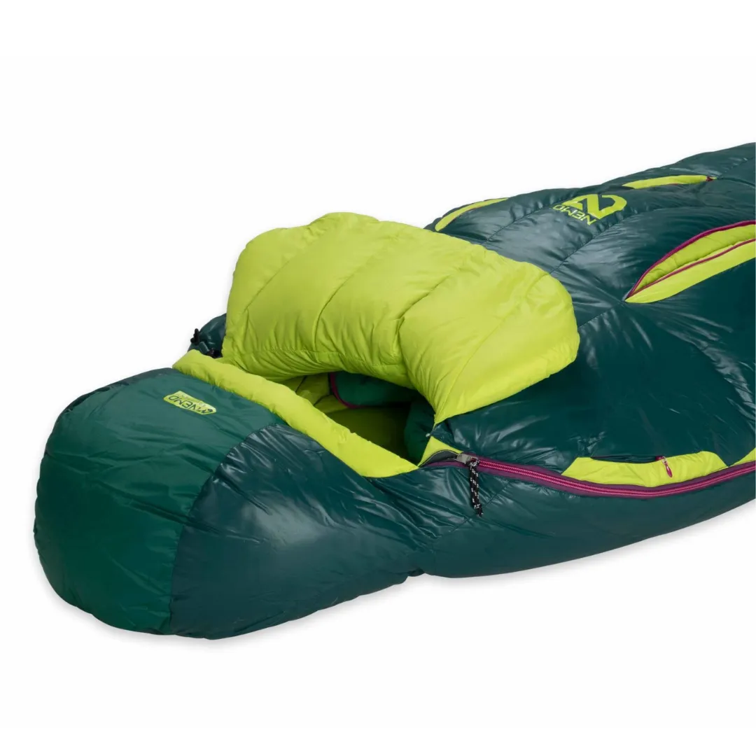 NEMO EQUIPMENT WOMENS DISCO DOWN SLEEPING BAG 15 REGULAR