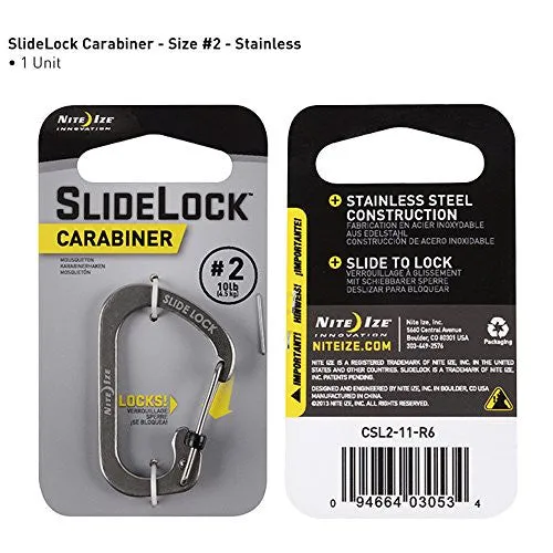 Nite Ize - CARABINER-SLIDELOCK #4 75LB (34KG) -