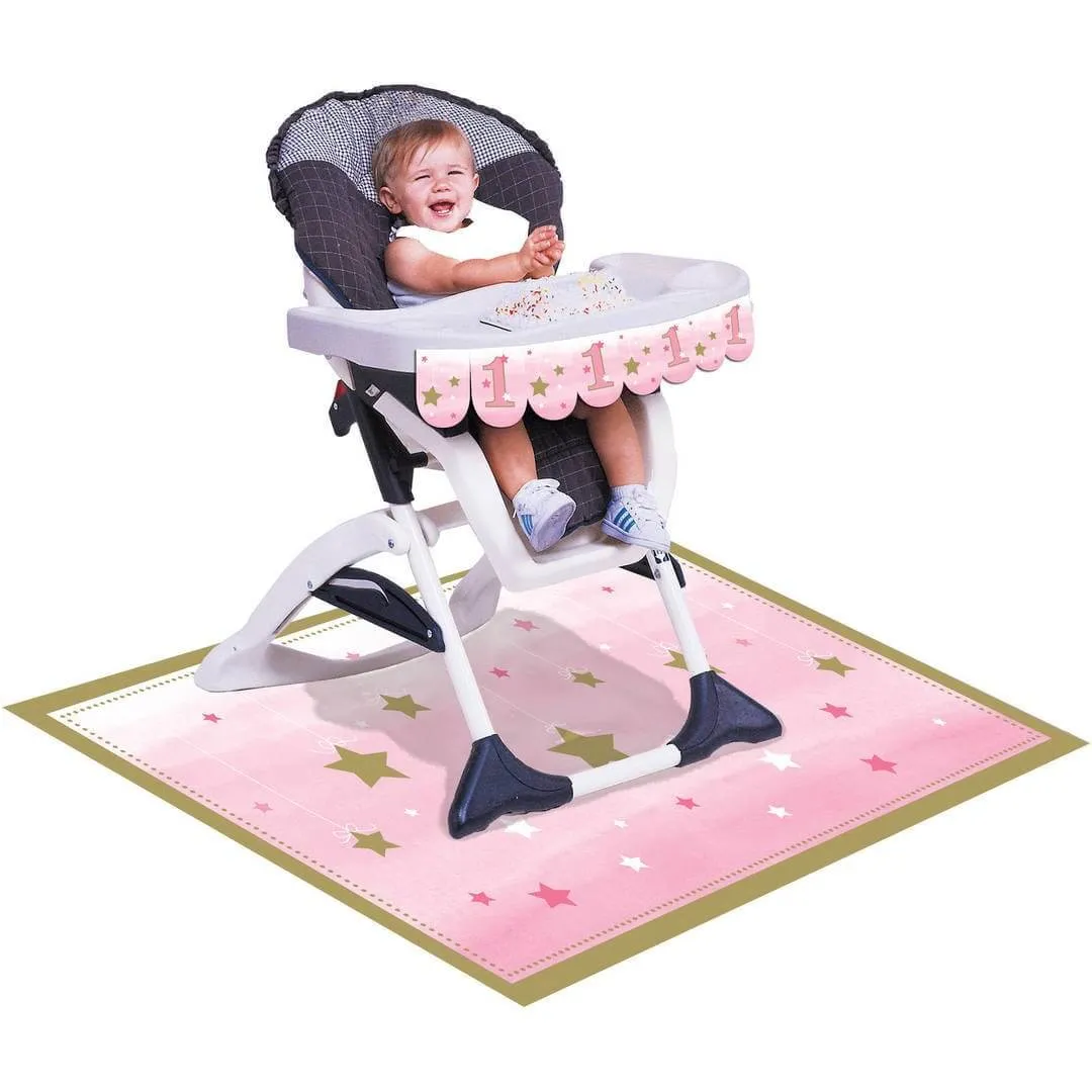 One Little Star Girl - High Chair Kit