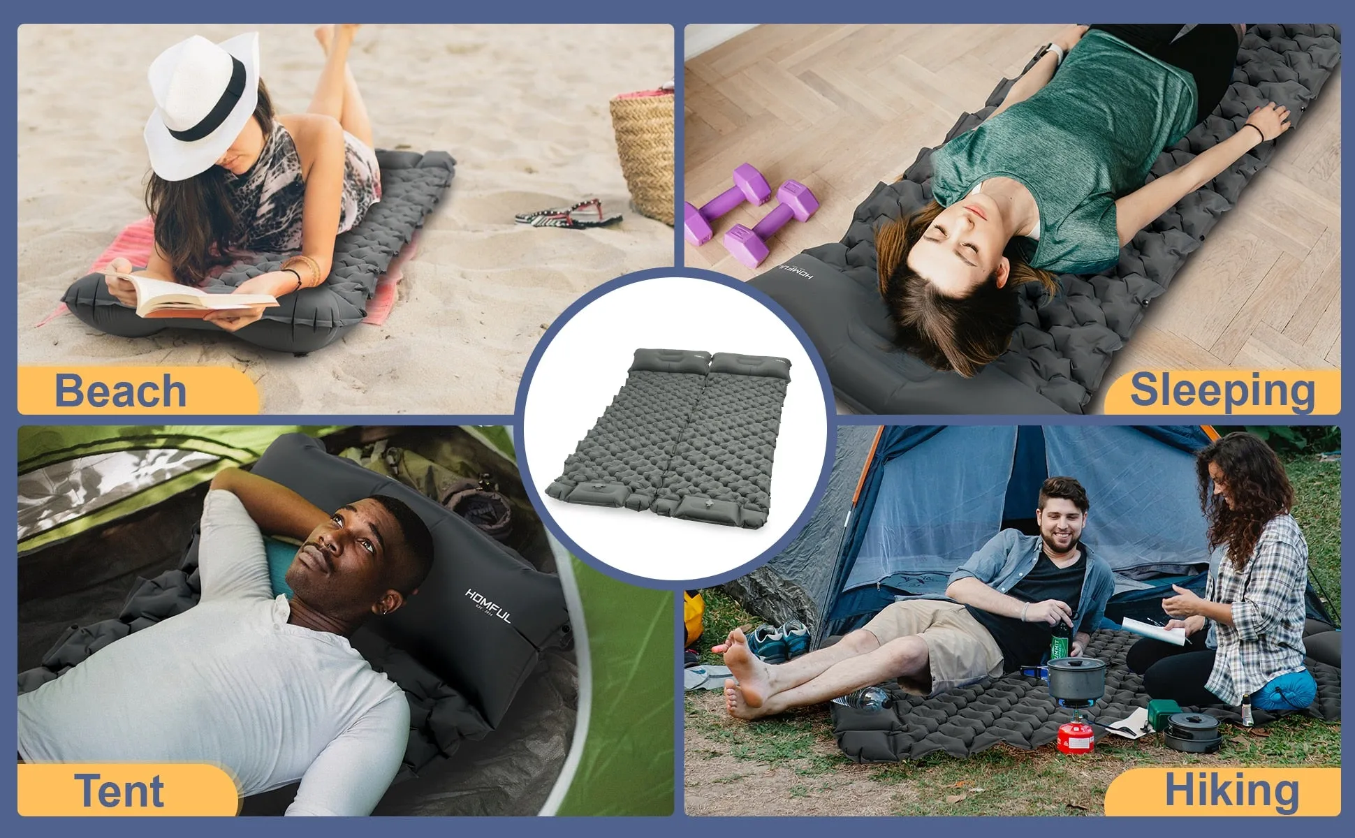 Outdoor Inflatable Mattress with or without Pillows