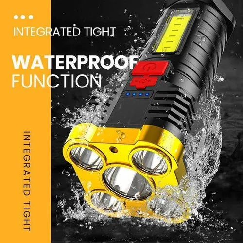 Outdoor LED Flashlight with Side Lamp Waterproof ULTRA BRIGHT