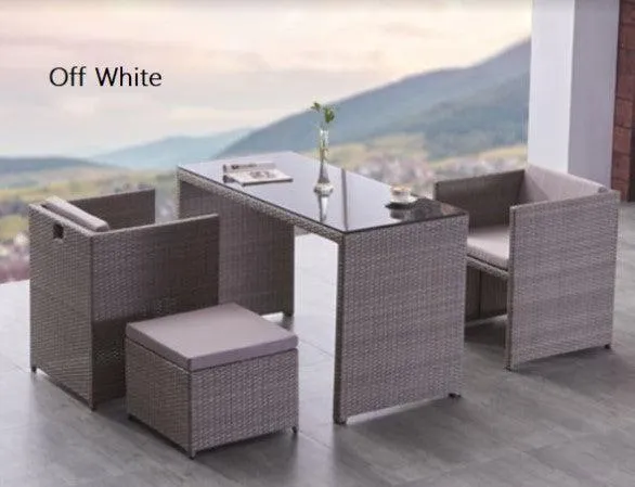 Outdoor Wicker Rattan Chair Set | FAMELA