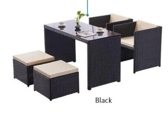 Outdoor Wicker Rattan Chair Set | FAMELA