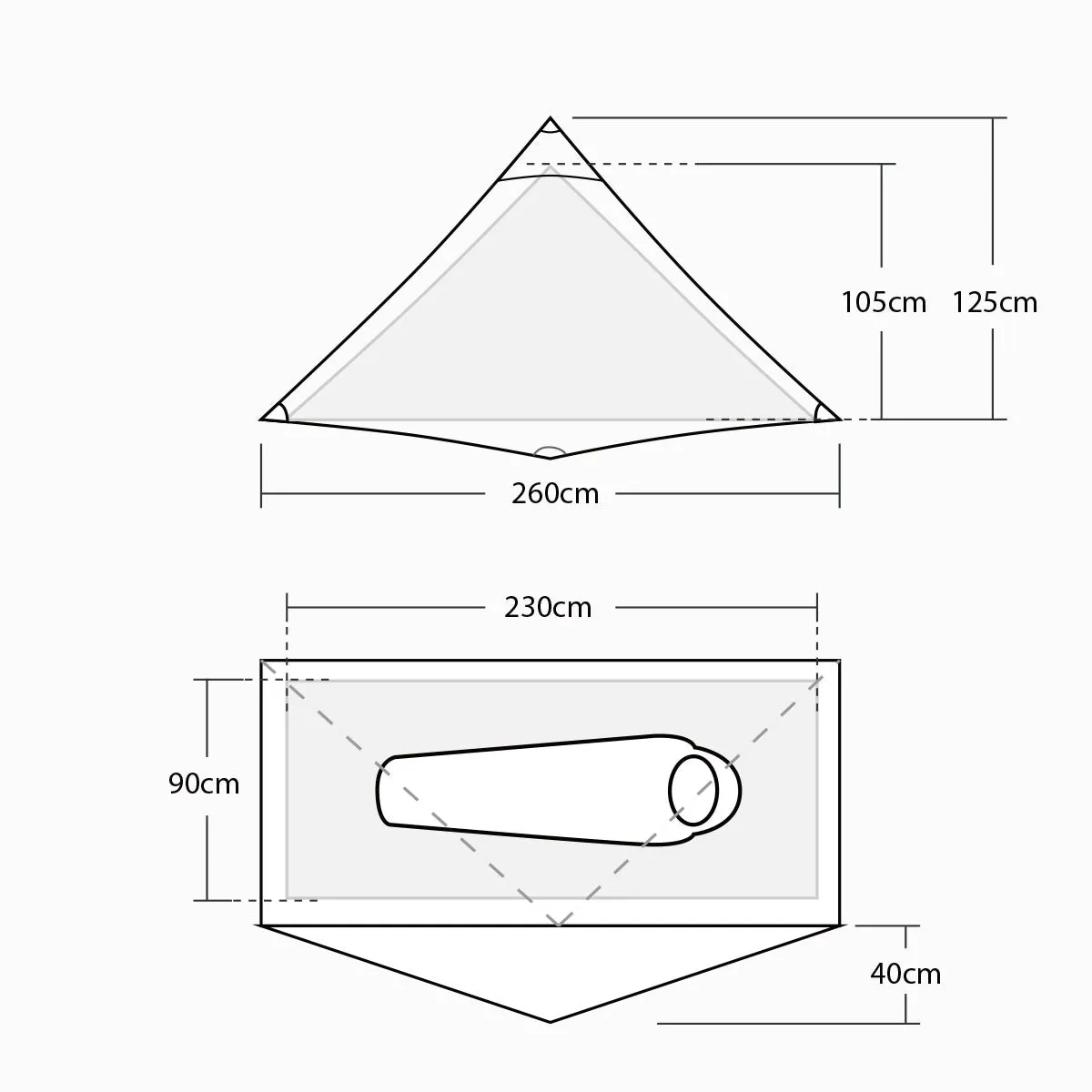 PreTents Soloist 1 Person Ultralight Tent