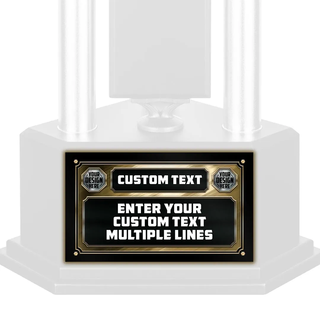 "Design Your Own" 3 Column Single Winner League Plate