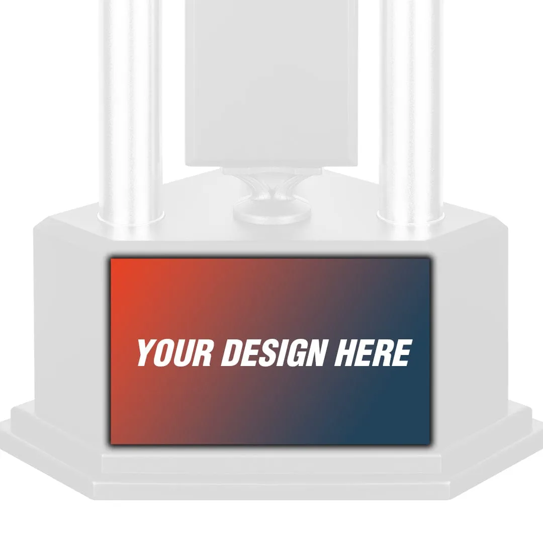 "Design Your Own" 3 Column Single Winner League Plate