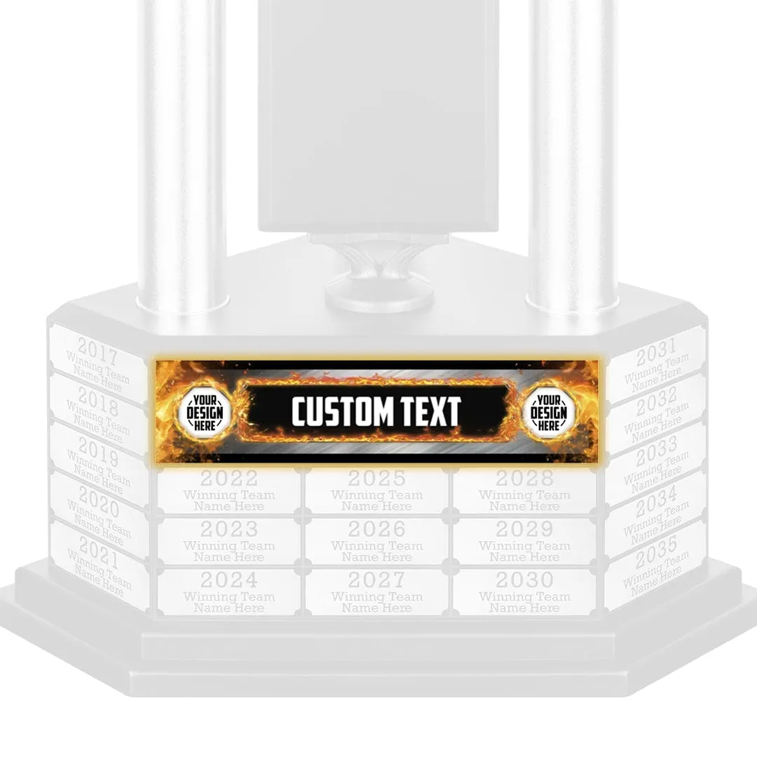 "Design Your Own" Perpetual Trophy League Plate