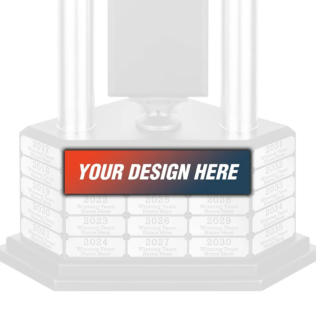 "Design Your Own" Perpetual Trophy League Plate