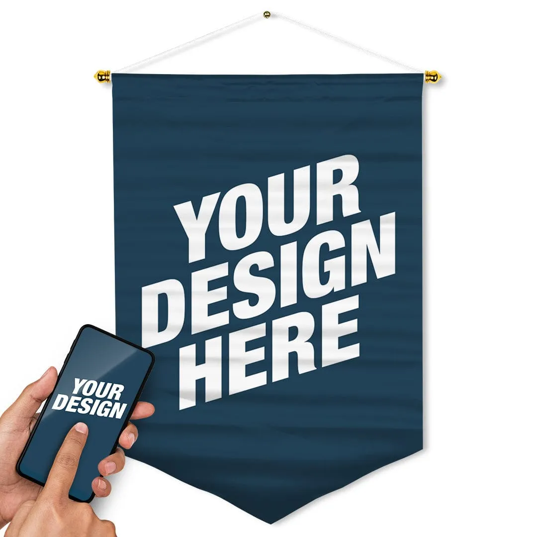 "Upload Your Own" Hanging Wall Banner