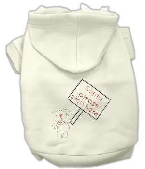 Santa Stop Here Hoodies Cream L (14)