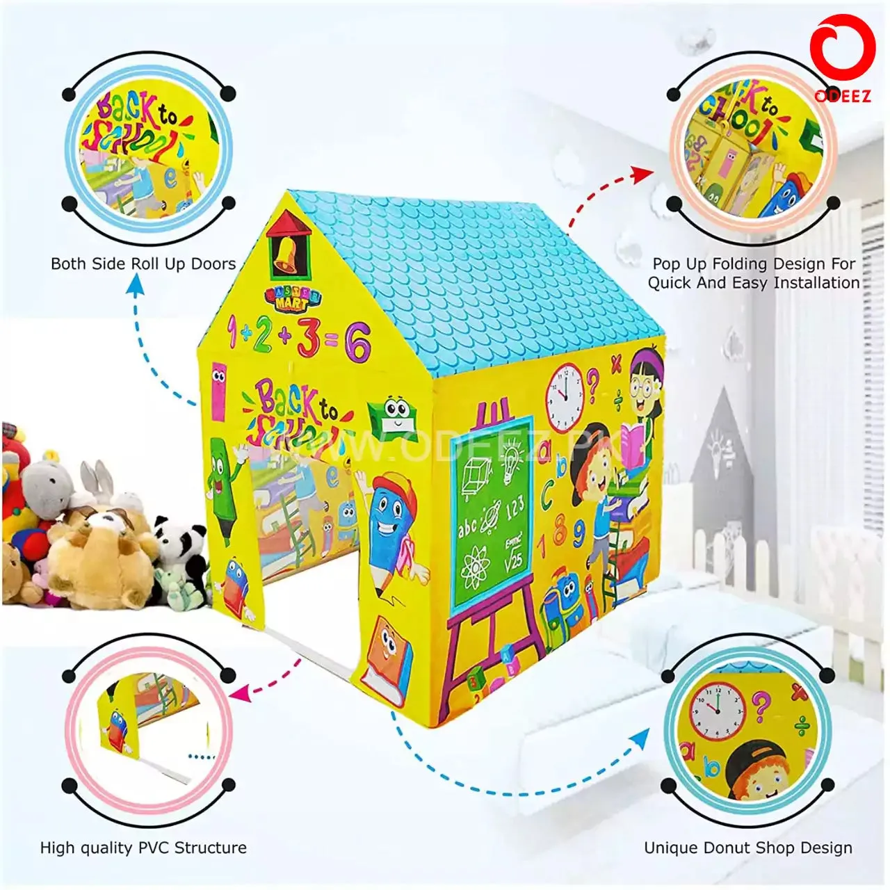 School House Play Tent for Kids