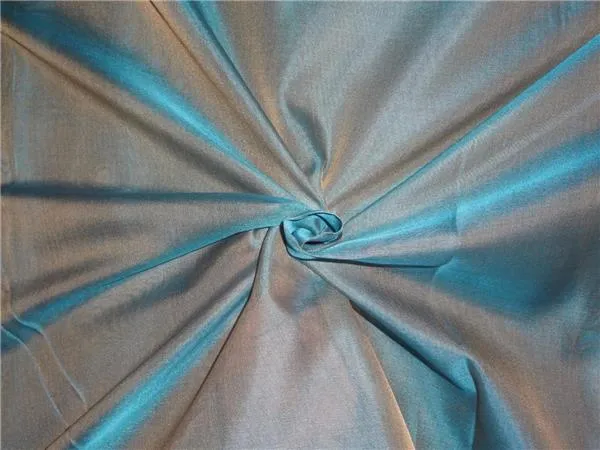 SILK ORGANZA IRIDESCENT SEA GREEN X BEIGE 118&quot; INCHES WIDE