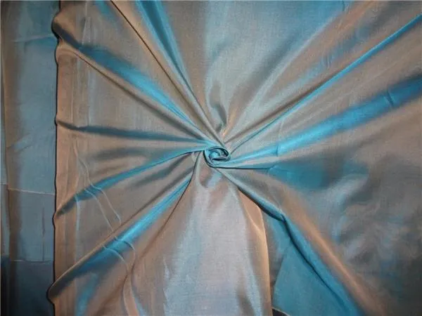 SILK ORGANZA IRIDESCENT SEA GREEN X BEIGE 118&quot; INCHES WIDE