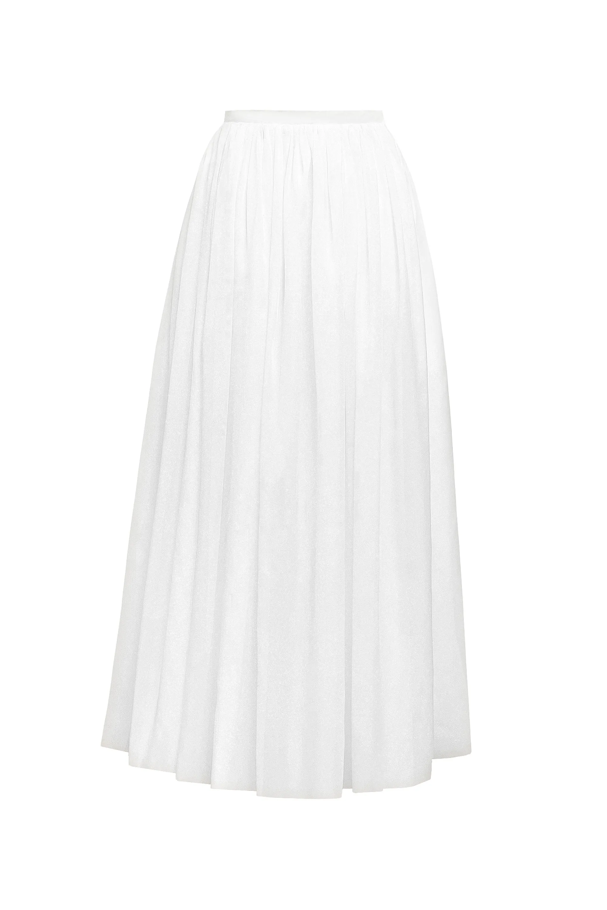 Snow Flirt White Maxi Skirt