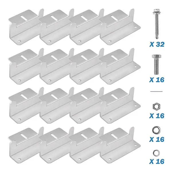 Solar Panel Mounting Z Bracket Mount Kits