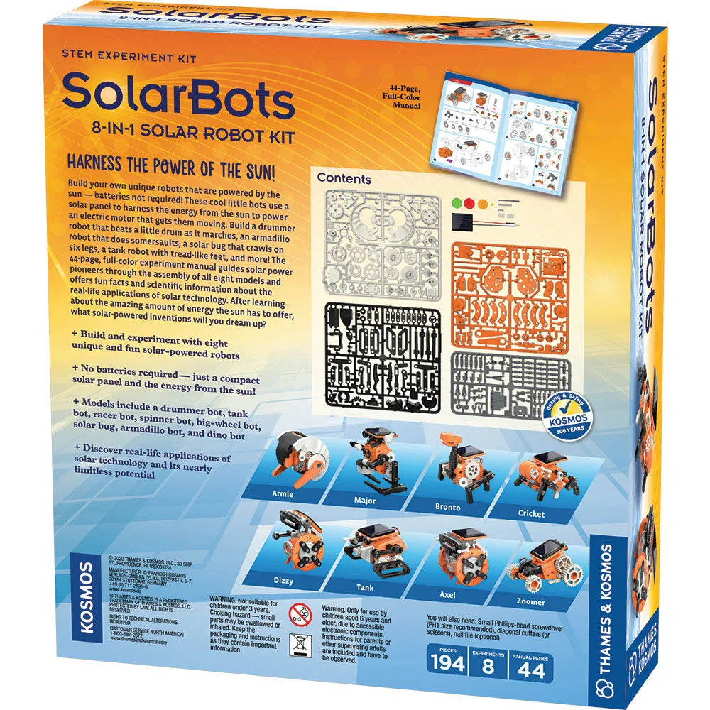 SolarBots: 8-in-1 Solar Robot Kit