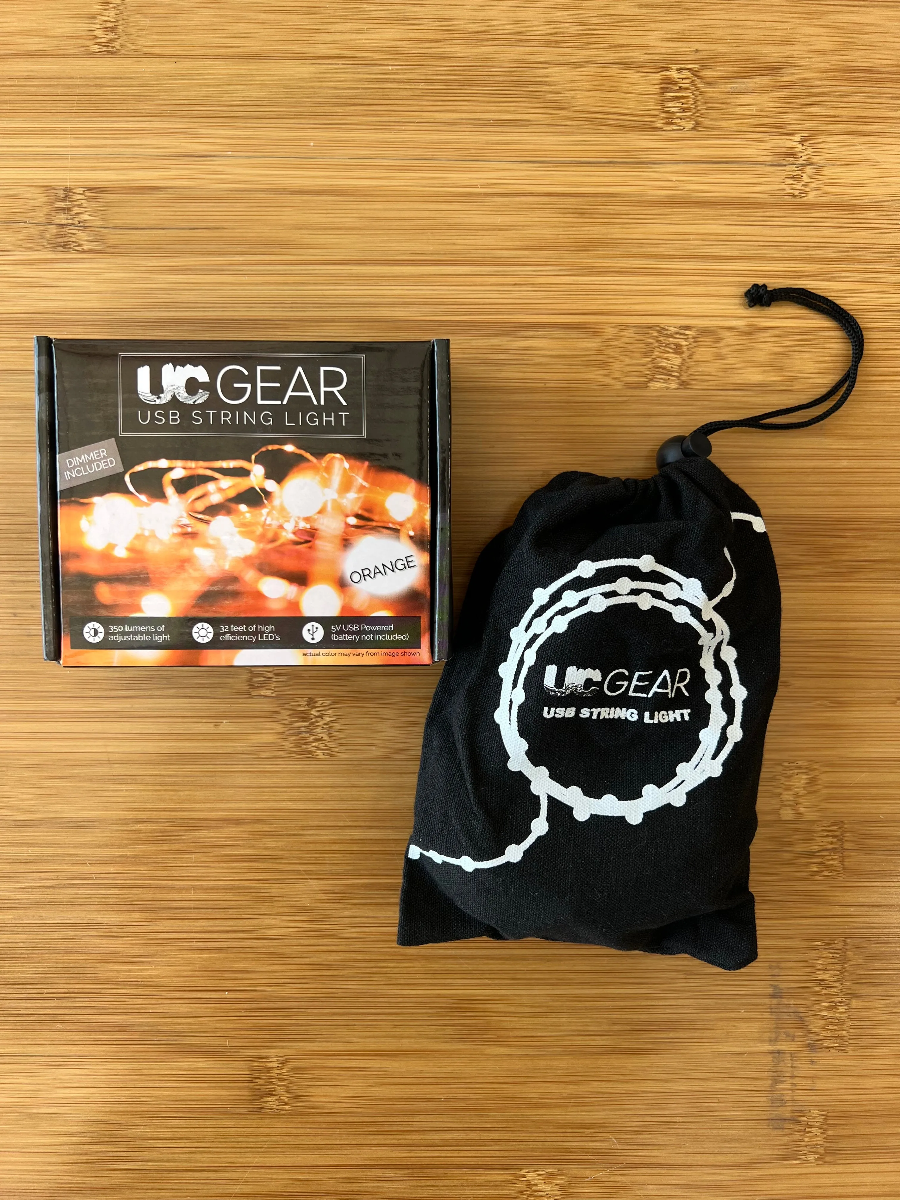 UC Gear LED String Lights 32' - Orange