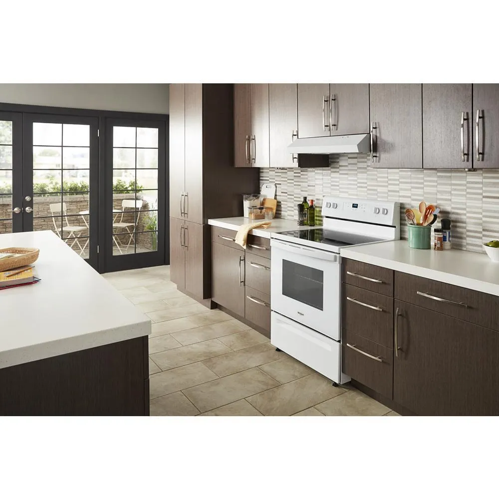 Whirlpool 5.3 cu. ft. Electric Range with Keep Warm Setting.